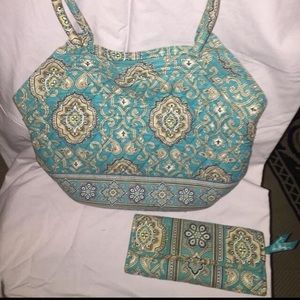 Vera Bradley hobo bag and wallet set